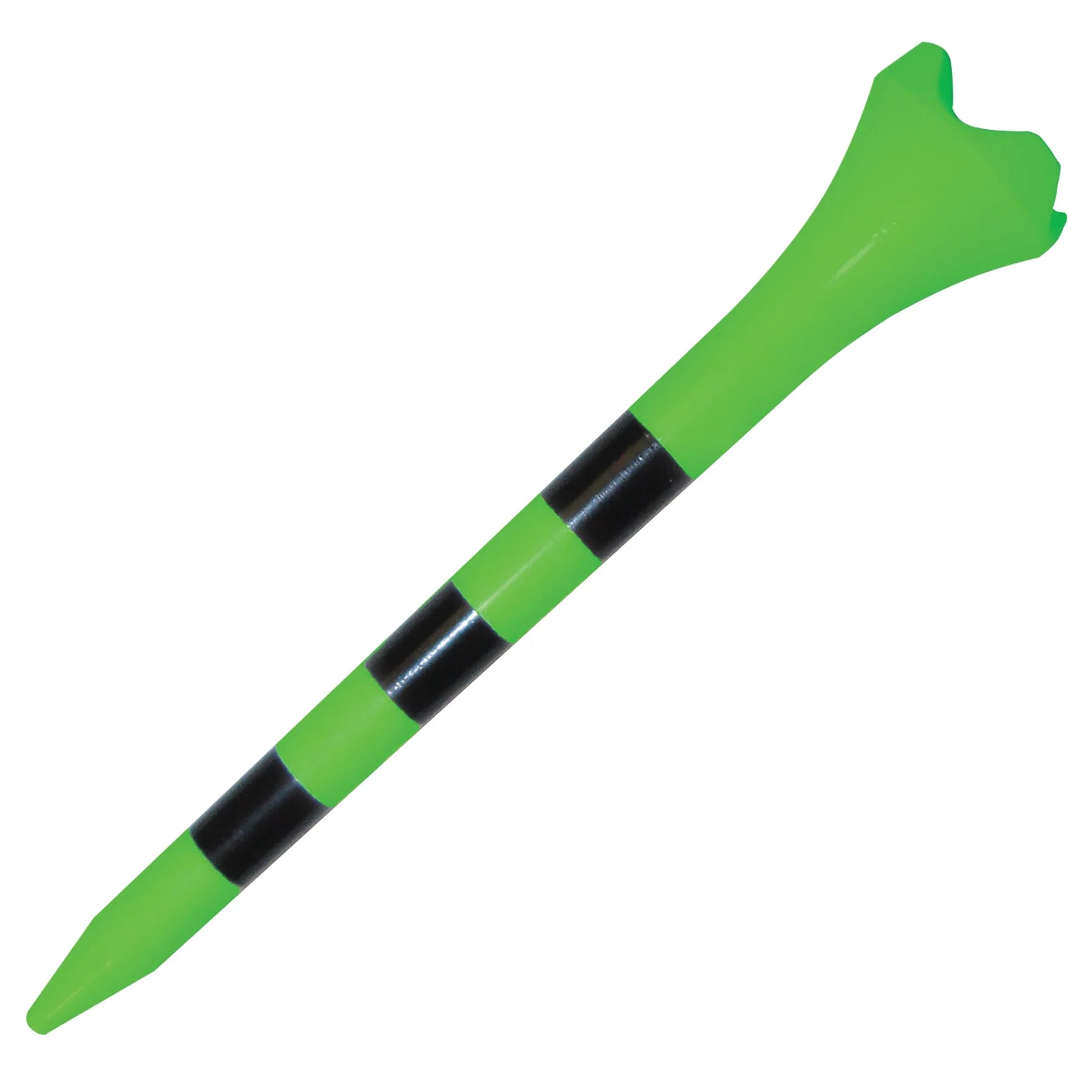 Pride Performance Plastic Golf Tees, 3-1/4" Length, Striped Fruit Mix, 25 Count, Low-Resistance Head for Golf, Longer Drives, Durable Plastic