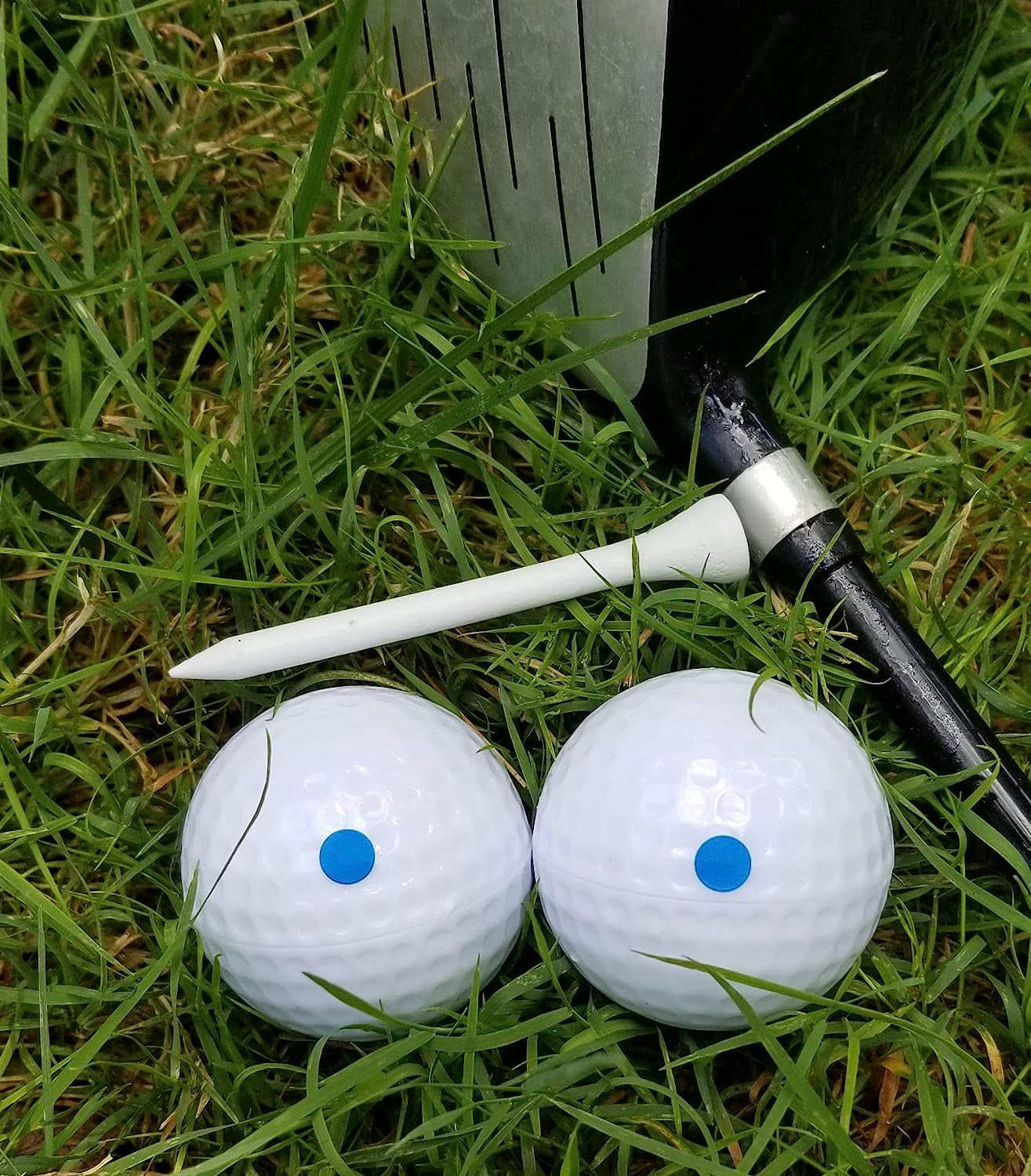 Gender Reveal Golf Ball for Baby Showers and Reveal Parties. All Natural Holi Powder. 2 Pack.