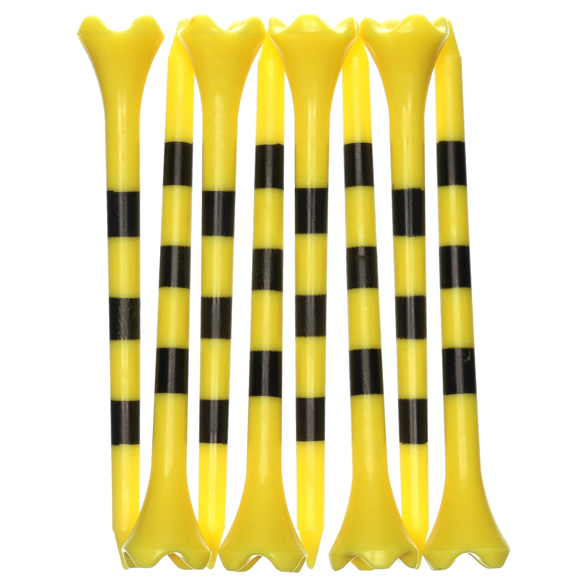 Pride Performance Plastic Golf Tees, 3-1/4" Length, Striped Fruit Mix, 25 Count, Low-Resistance Head for Golf, Longer Drives, Durable Plastic