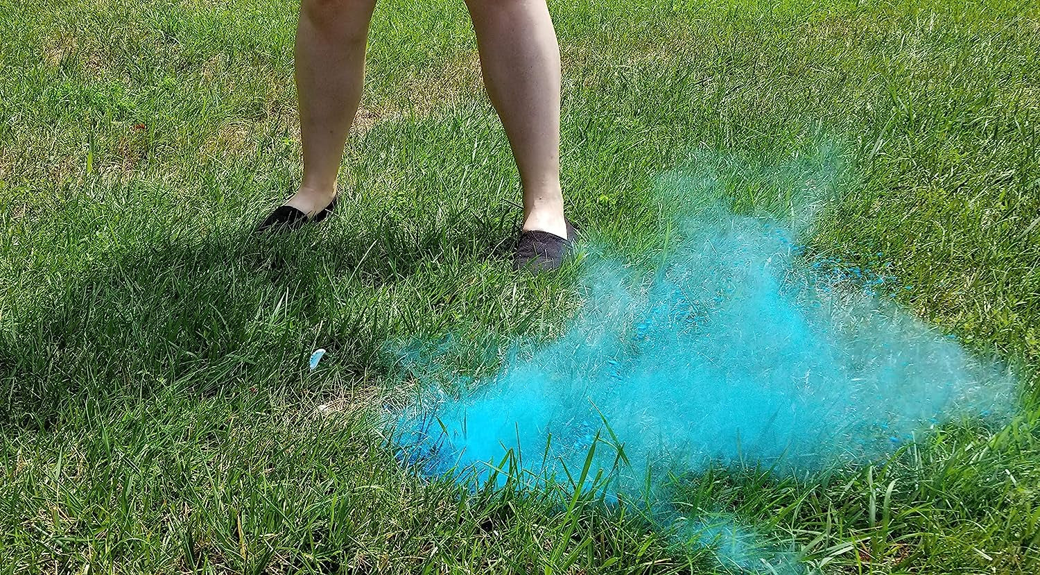 Gender Reveal Golf Ball for Baby Showers and Reveal Parties. All Natural Holi Powder. 2 Pack.