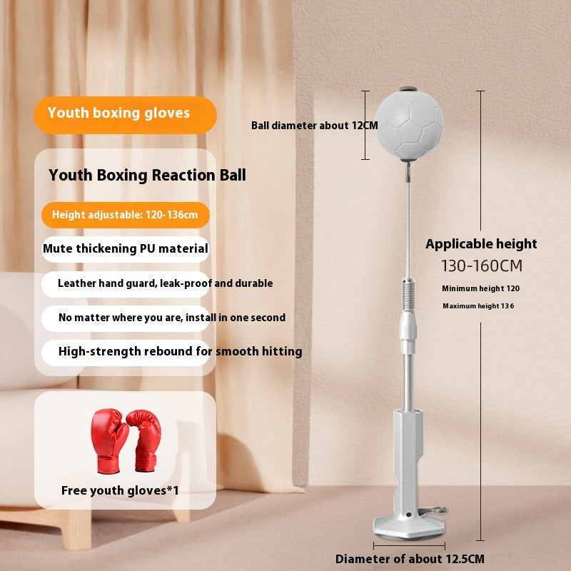 Vertical Boxing Reaction Speed Ball Roly-Poly for Children Household Vent Sandbag Decompression Focus Mitts