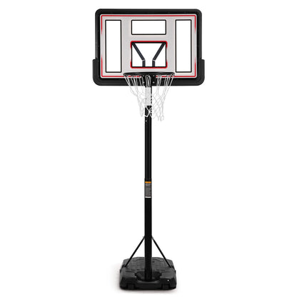 44In Basketball Hoop Adjustable Height 6.56Ft-10Ft Goal Durable Outdoor Portable Basketball System for All Age Ranges