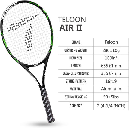 Tennis Rackets for Adults 2 Pcs Recreational -27 Inch Tennis Racquet for Men and Women College Students Beginner Tennis Racket.…