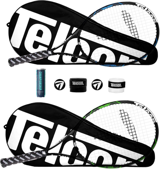 Tennis Rackets for Adults 2 Pcs Recreational -27 Inch Tennis Racquet for Men and Women College Students Beginner Tennis Racket.…