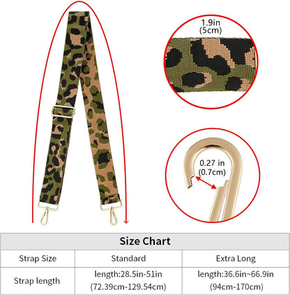 Wide Shoulder Strap Adjustable Replacement Belt Crossbody Canvas Bag Handbag