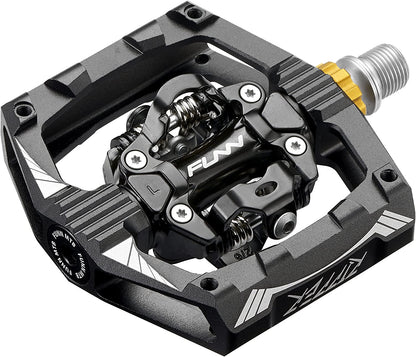 Ripper Mountain Bike Clipless Pedals, Rocker Clip/Spring-Loaded Clip-In Mechanism, Compatible with SPD Cleats, 9/16" Crmo Axle Bicycle Pedals for Mtb/Gravel Cycling