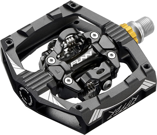 Ripper Mountain Bike Clipless Pedals, Rocker Clip/Spring-Loaded Clip-In Mechanism, Compatible with SPD Cleats, 9/16" Crmo Axle Bicycle Pedals for Mtb/Gravel Cycling