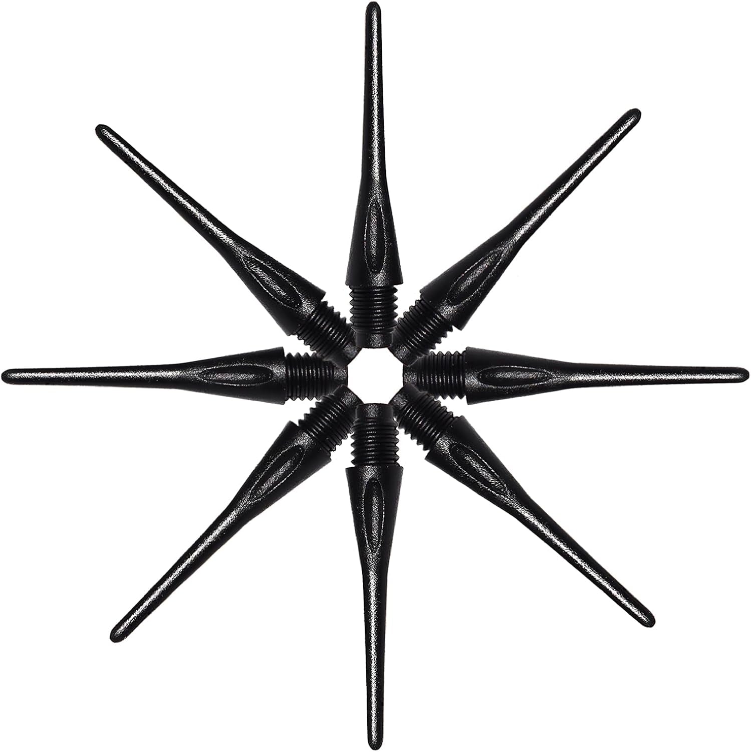 2BA Thread Soft Tip Dart Points 150/300 Pack - Plastic Dart Tips Replacement Dart Accessories Set - Black