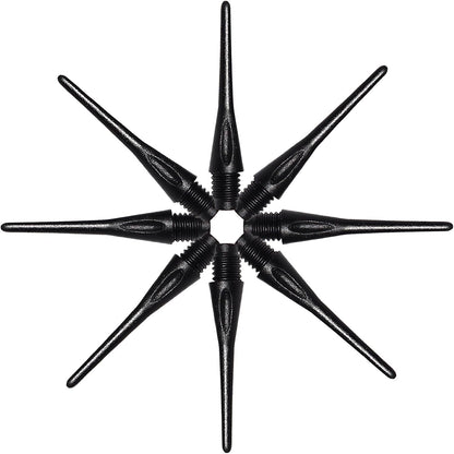 2BA Thread Soft Tip Dart Points 150/300 Pack - Plastic Dart Tips Replacement Dart Accessories Set - Black