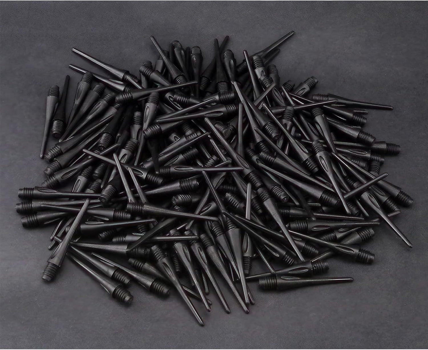 2BA Thread Soft Tip Dart Points 150/300 Pack - Plastic Dart Tips Replacement Dart Accessories Set - Black