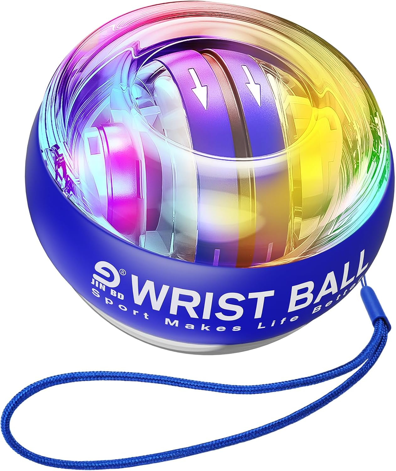 Wrist Trainer Ball Auto-Start Gyroscopic Forearm Exerciser Gyro Ball for Strengthen Arms, Fingers, Bones and Muscles