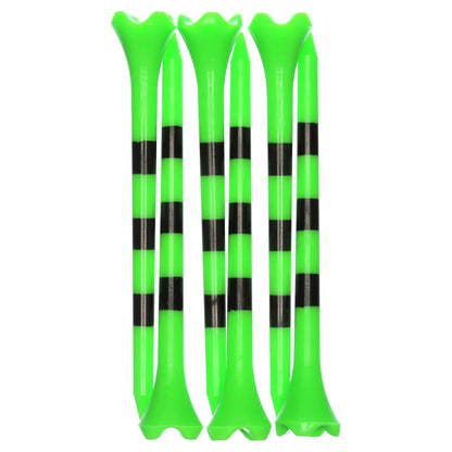 Pride Performance Plastic Golf Tees, 3-1/4" Length, Striped Fruit Mix, 25 Count, Low-Resistance Head for Golf, Longer Drives, Durable Plastic