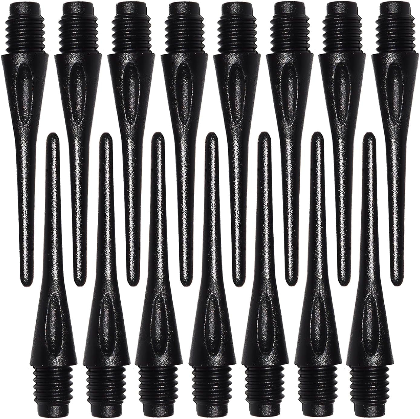 2BA Thread Soft Tip Dart Points 150/300 Pack - Plastic Dart Tips Replacement Dart Accessories Set - Black